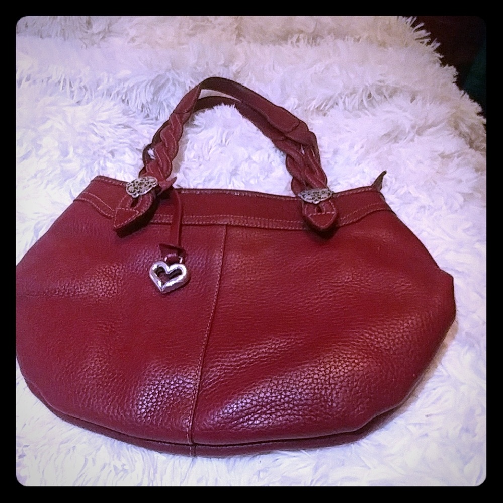 Wine Red Small Brighton Hobo Purse
